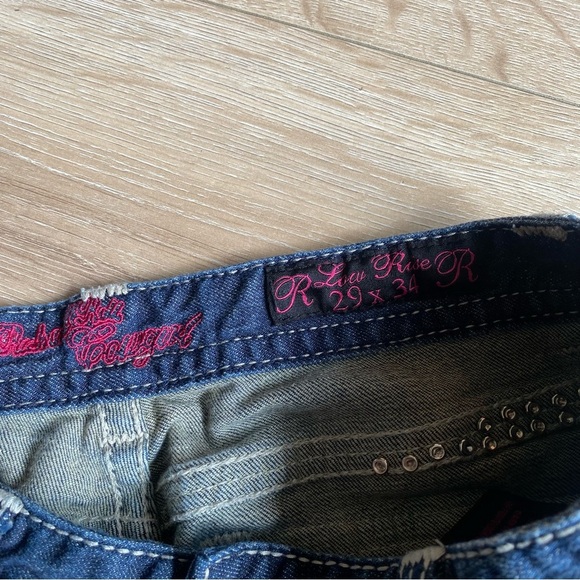 Rock & Roll Cowgirl jeans 29/34 western wear Blingy rodeo denim - Picture 6 of 16
